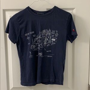 Brandy Melville blue New York t-shirt